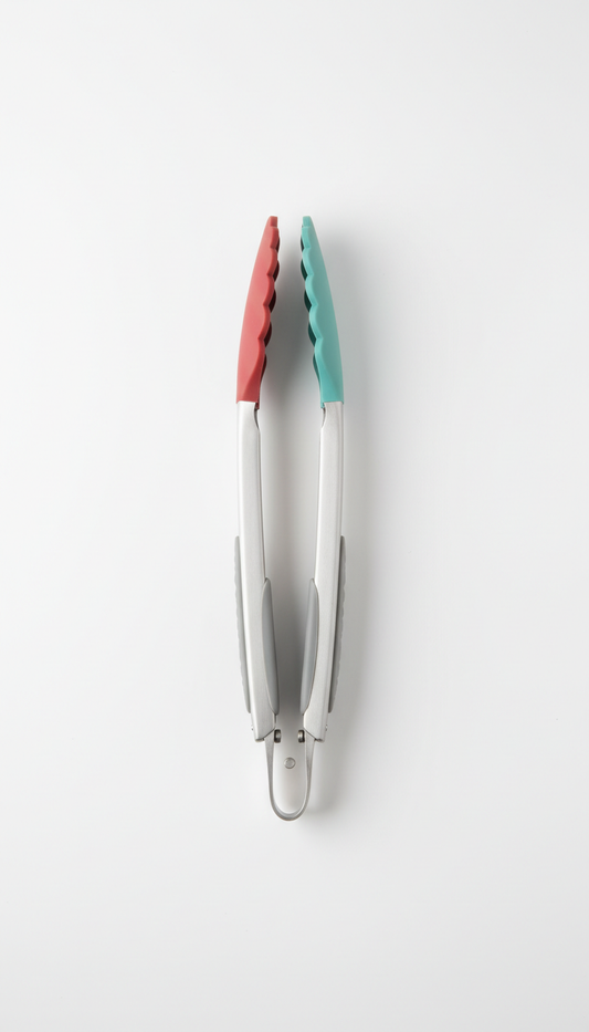 Contemporary Stainless Steel Kitchen Tongs