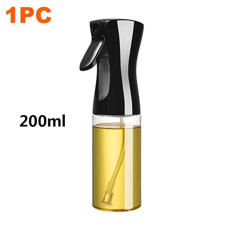 Spray bottle with black nozzle containing 200ml of liquid on a white background