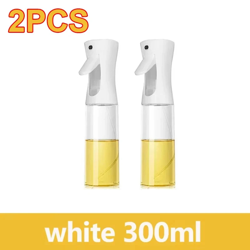Two white spray bottles with yellow liquid on a white background, labeled '2PCS' and 'white 300ml'.