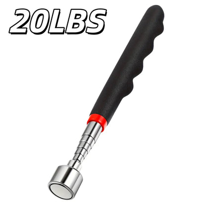 A 20LBS adjustable steel extension bar with a textured black handle, red accent ring, and silver metal shaft, shown on a white background with '20LBS' text overlay.