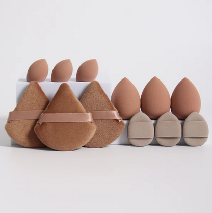 12-Piece Makeup Sponge & Powder Puff Set for Flawless Blending