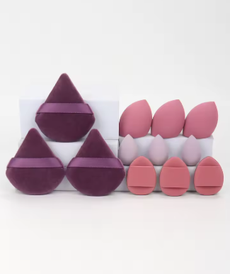 12-Piece Makeup Sponge & Powder Puff Set for Flawless Blending