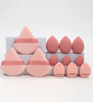 12-Piece Makeup Sponge & Powder Puff Set for Flawless Blending