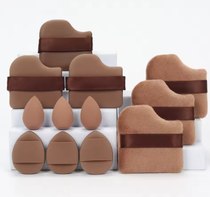12-Piece Makeup Sponge & Powder Puff Set for Flawless Blending