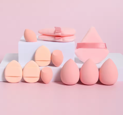 12-Piece Makeup Sponge & Powder Puff Set for Flawless Blending