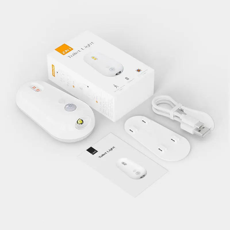 Smart home device set with multiple components on a light gray background